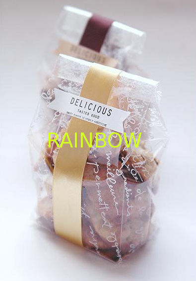 Food grade customized design glossy plastic pouches packaging cookies bags
