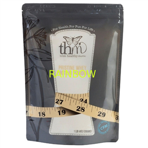 1 lb Plastic Bag Packaging For Whey Protein Powder Packaging Bag With Zipper