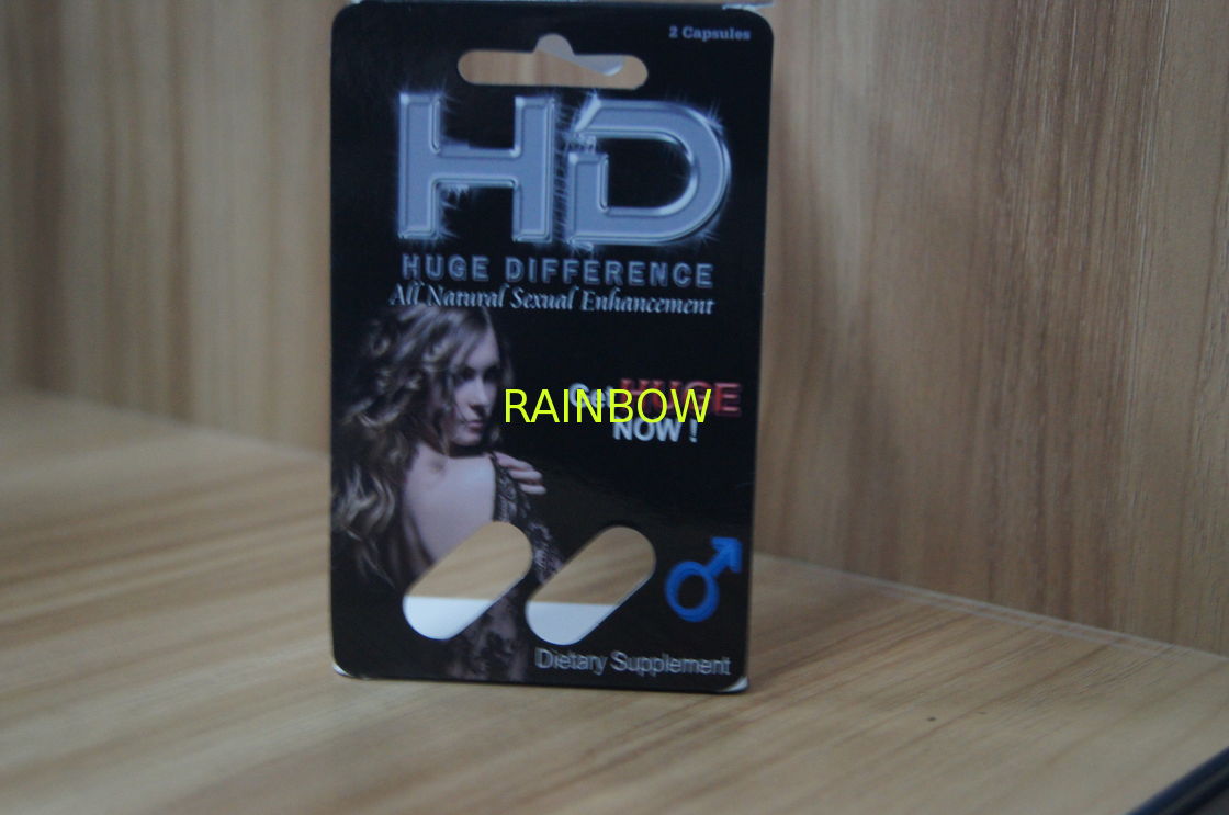Recycled Blister Pack Packaging For HD Male Sexual Enhancement Capsule