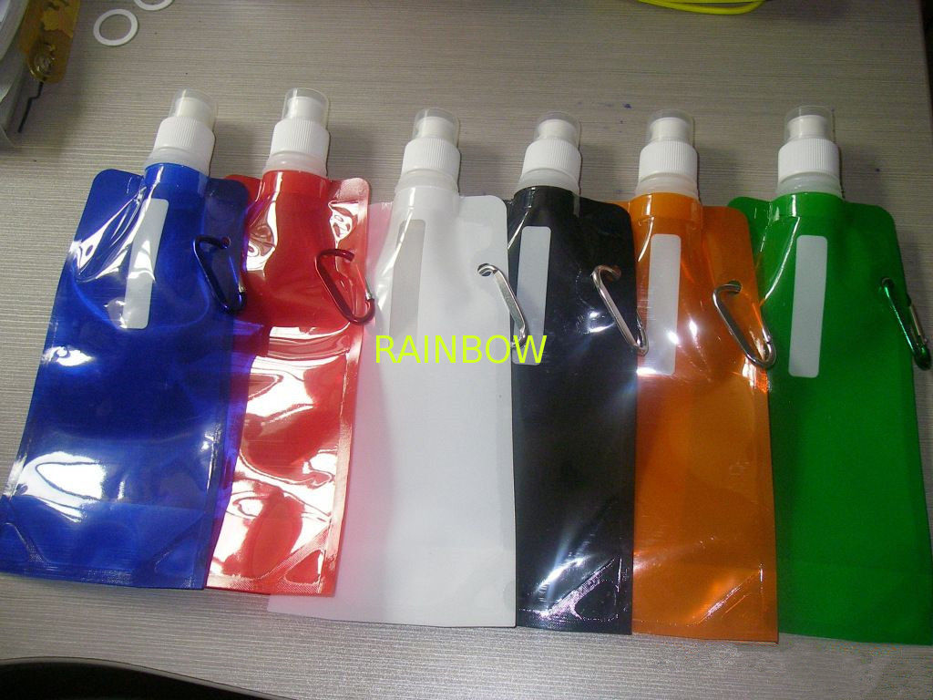 Portable Carriable Water Bag Spout Pouch Packaging With Metalic Hook
