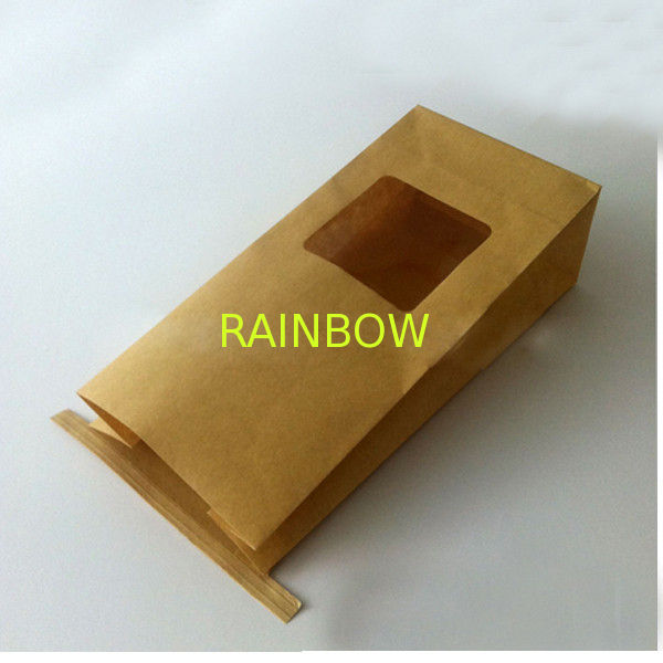 Bulk Tea Packaging White Kraft Paper Tin Tie Flat Bottom Bags With