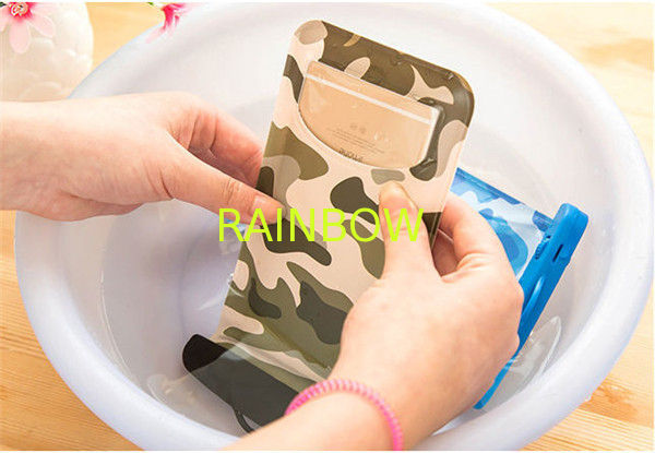 Transparent Printed Plastic Bags Phone Water Proof Bag With Compass