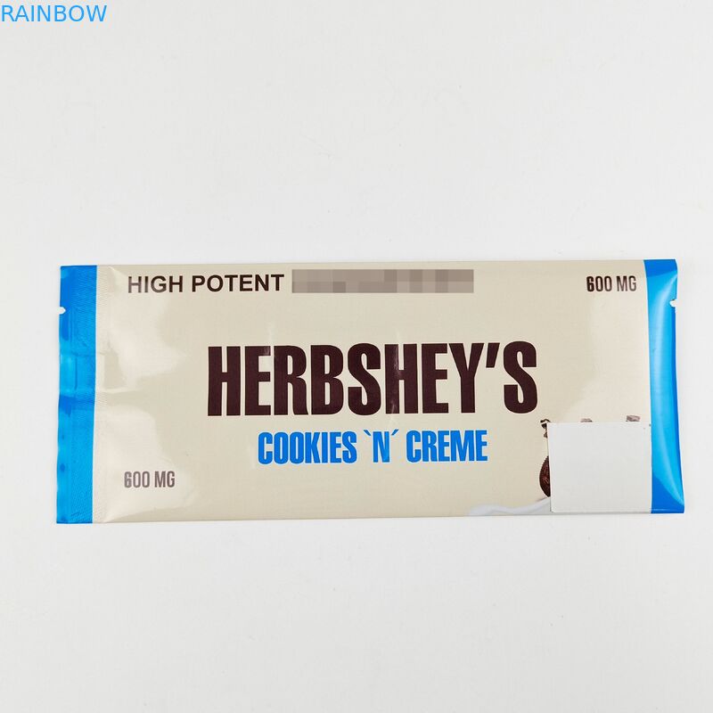 Chocolate Bar Candy Food Grade Plastic Bag Recyclable Aluminum Foil Pouches