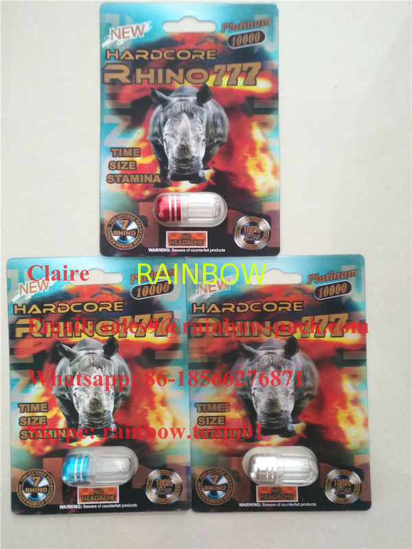 Top-rated Rhino sex pill 3d packing / Male enhancement pill packing card / 3d blister packing card