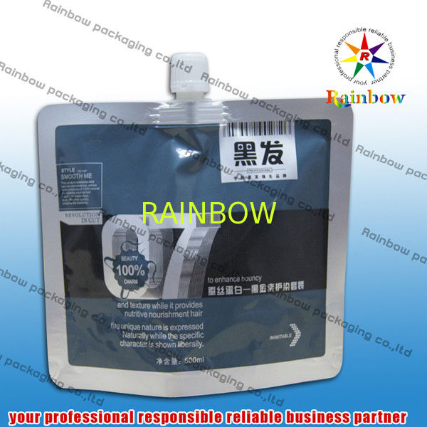 Aluminum Foil Stand Up Spout Pouch For Shampoo Packaging