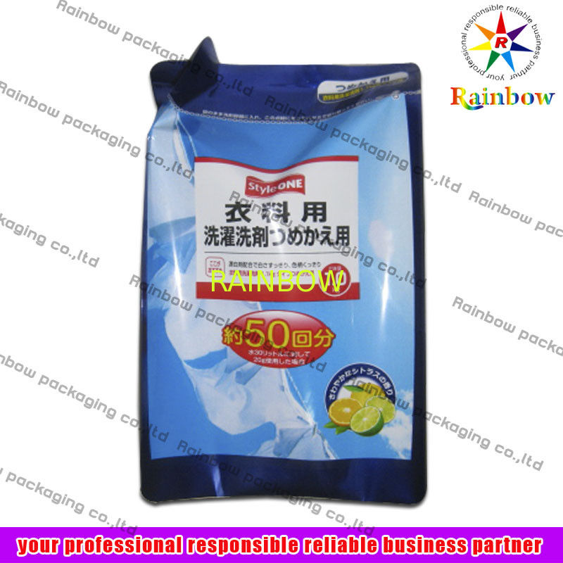 OPP Stand up Aluminum Foil Pouch Packaging Bag For Detergent