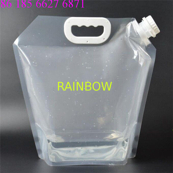 Outdoor Sports Plastic Pouches Packaging , 3 Gallons Folding Water Storage Bag