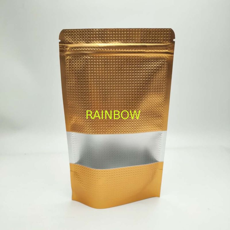 Aluminum Stand Up Pouches 200g / 250g Logo Customized For Coffee Beans