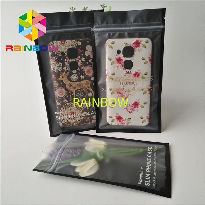 Customized Plastic Pouches Packaging 1.6 x 8cm For Mobile Cable 3 sides sealed bag for snack fruit noni bag