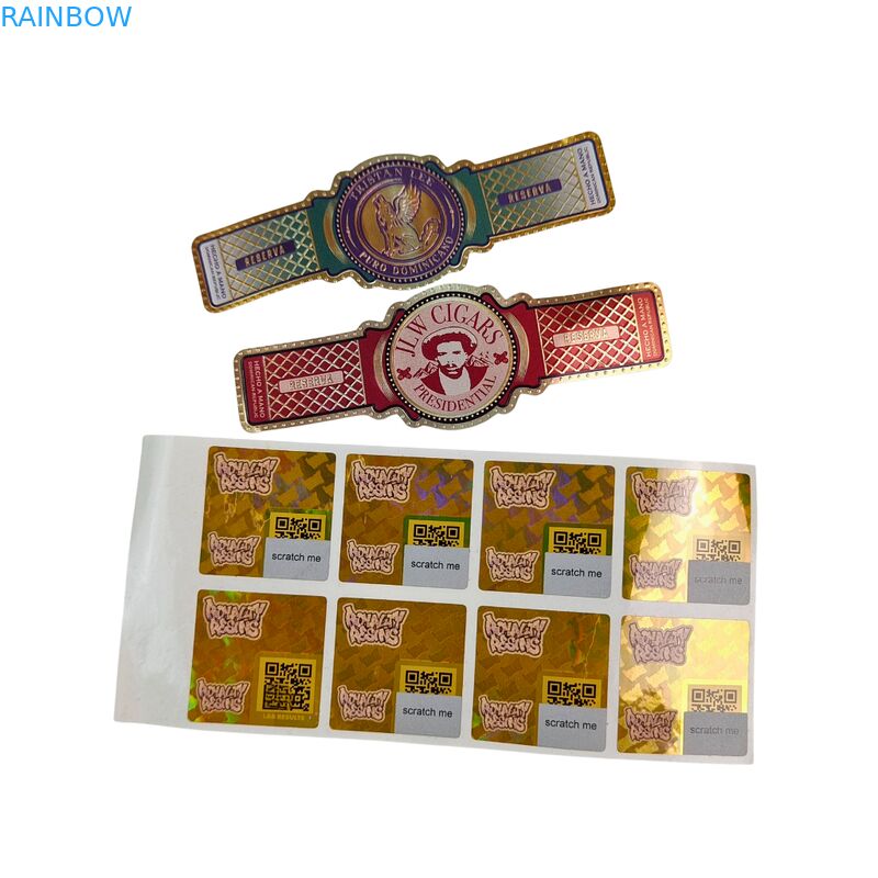 Accept custom logo OEM Fashionabl printed stickers Adhesive wine label ...