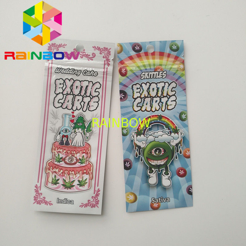 Vape Cartridge Plastic Pouches Packaging Mario Exotic Carts Mini Mylar Bags