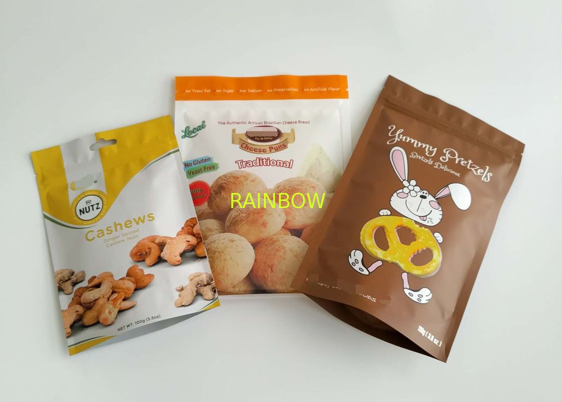 Dried Food Packaging Bags Aluminum Plastic Zipper Top For Fish Rice Seeds Spices