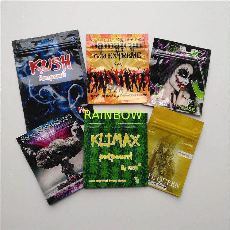 Herbal Incense Small Plastic Pouches Edible Gummies Bears Frogies