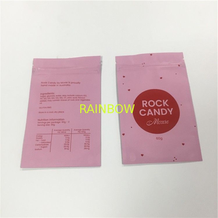 Glossy Surface Printed k Bags Aluminum Foil Laminated Candy Gummy Packaging