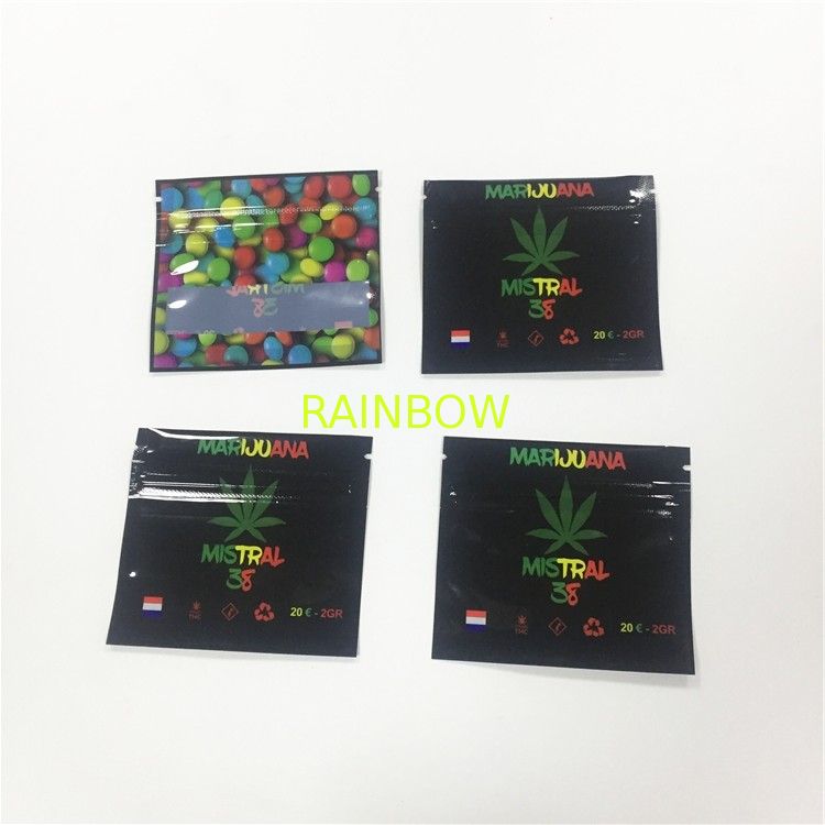 Laminated Material Plastic Pouches Packaging CBD Gummy Candy Bag Custom Printed