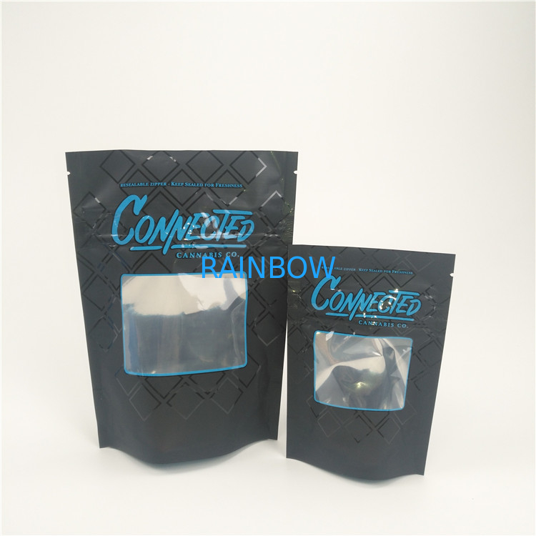 Waterproof Plastic Pouches Packaging Aluminum Foil Frosted BOPP Laminated Mylar Logo Printing