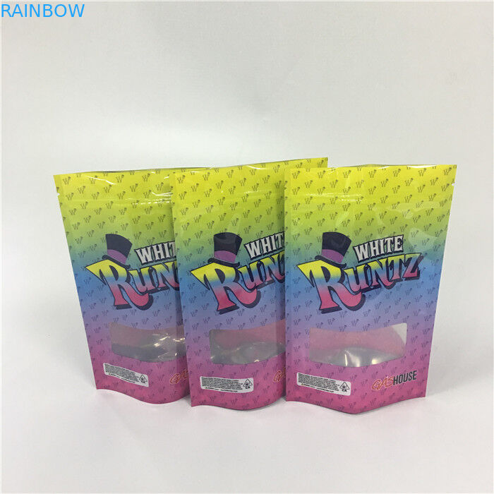 CYMK Color Custom Printed k Bags Weed Runtz Punch For Runtz Mylar Packages