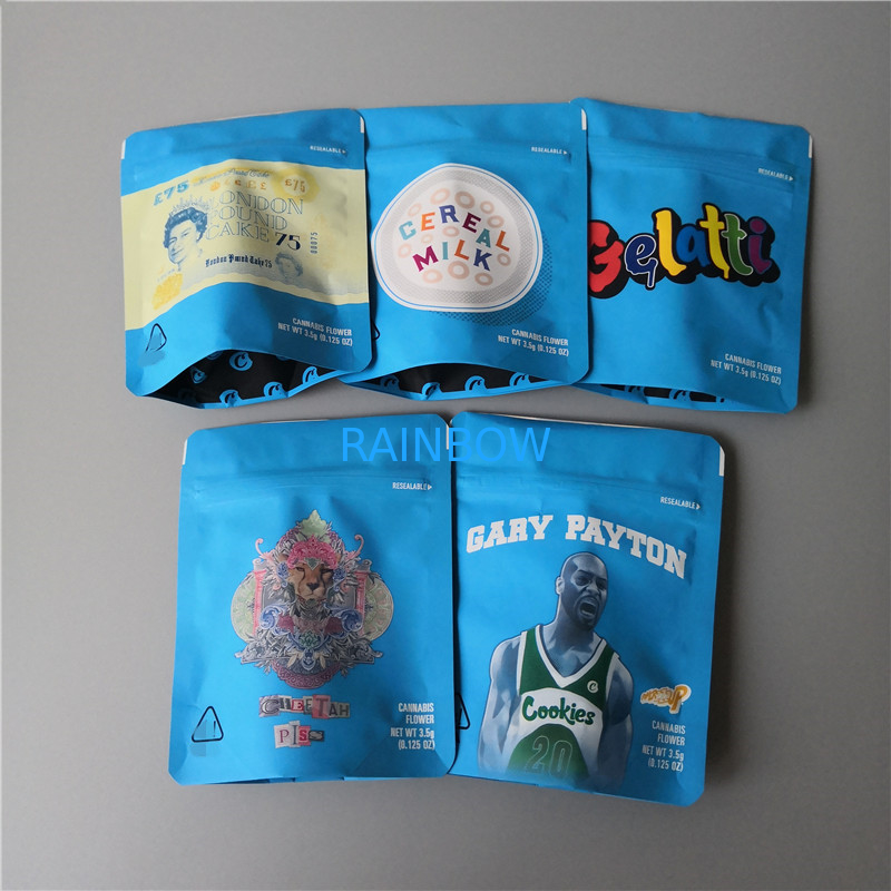 Cookies Plastic Pouches Packaging Foil Child Resistant Biodegradable Flower Packaging