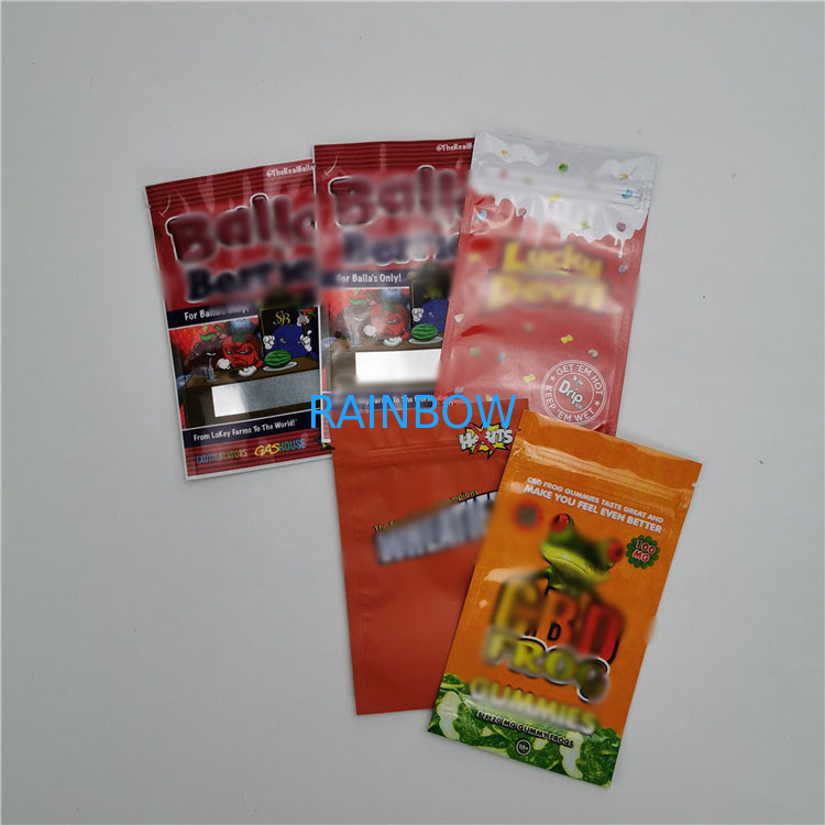Gummy Candy Snack Food Packaging Bags Custom Printed Smell Proof  Easy to open