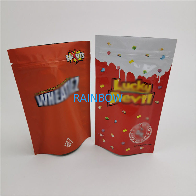 Cbd Candy Gummy Plastic Pouches Packaging  Bags Recyclable With Window