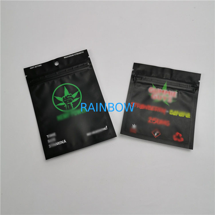 Resealable  Plastic Pouches Packaging Runtz Smell Proof 3.5 Gram Custom Label Printed