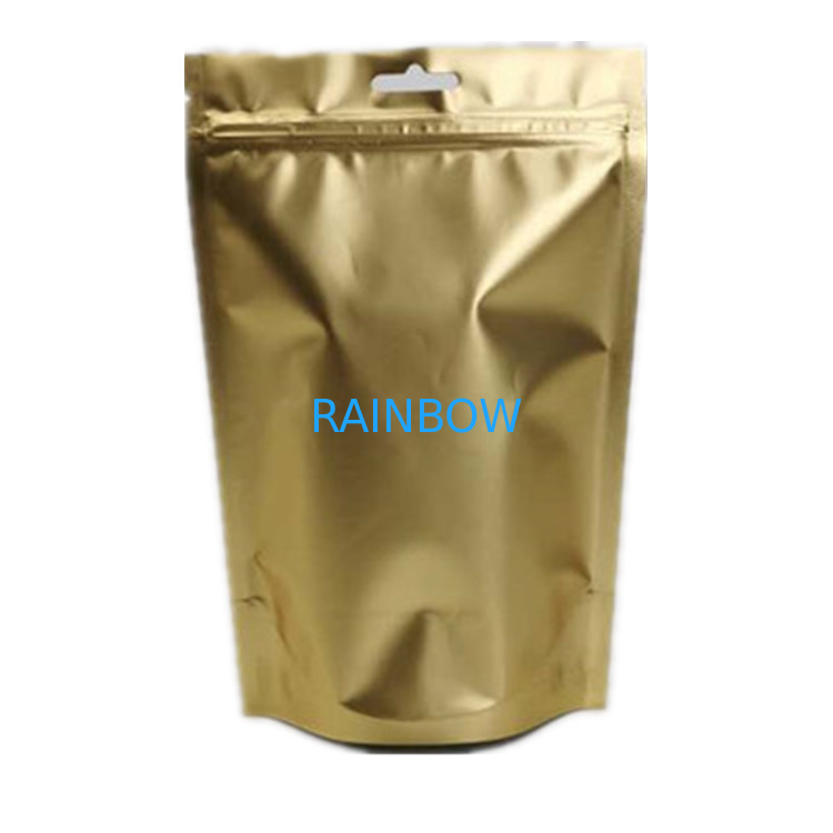 Coffee Packing Custom Printed Plastic Bags Aluminum Foil Gold Poly Mylar