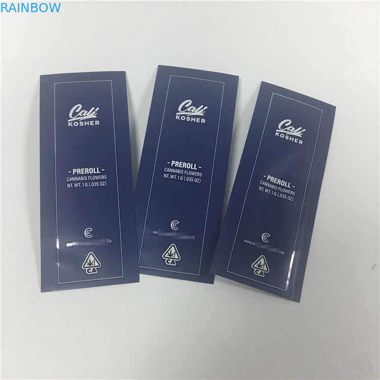 Wholesale Reusable Heat Seal Plastic Packaging Custom Mylar Preroll Bag