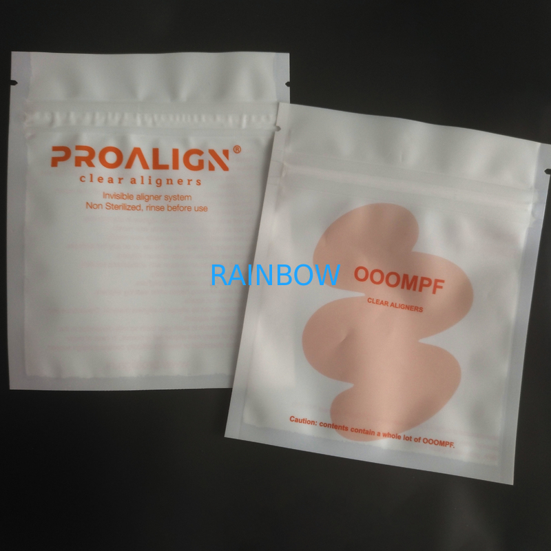 MOPP Vmpet Plastic Zip Lock Packaging Matte Teeth Clear Aligners ISO