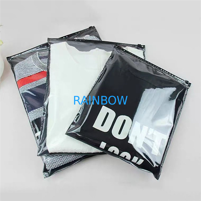 MOPP CMYK Resealable Clear Ziplock Bag Packaging VMPET For Clothing