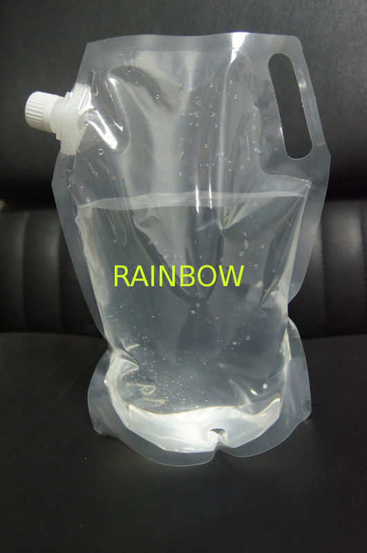Colorful Printing Water Proof Stand up Packaging Bag With Corner Spout For Liguid