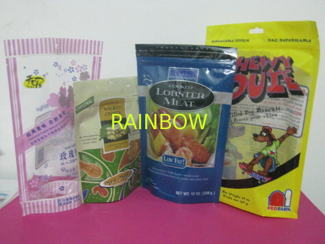 Customized Flat / Stand up Foil Bag Packaging PPET / AL / PE Mylar Food Bags