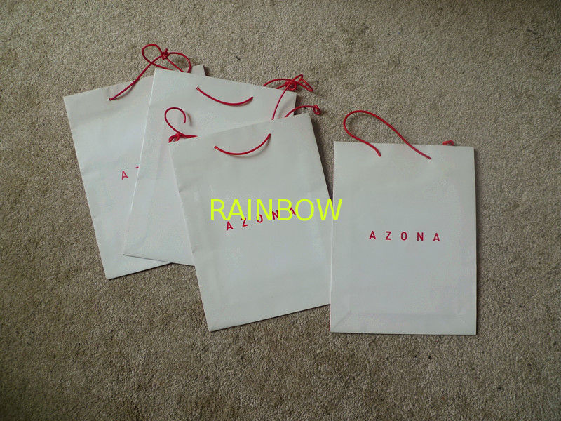 Fancy Color Customized Paper Bags Kraft Paper With Logo Printing