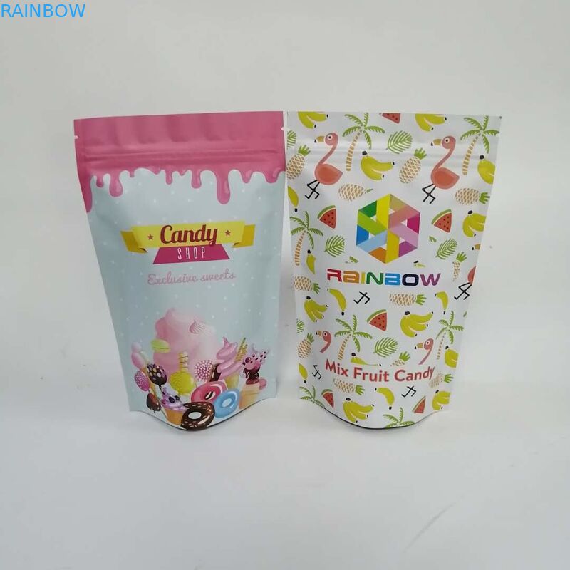 Digital Printing Plastic Mylar Bag 50Mic 300Mic Plastic Ziplock Food