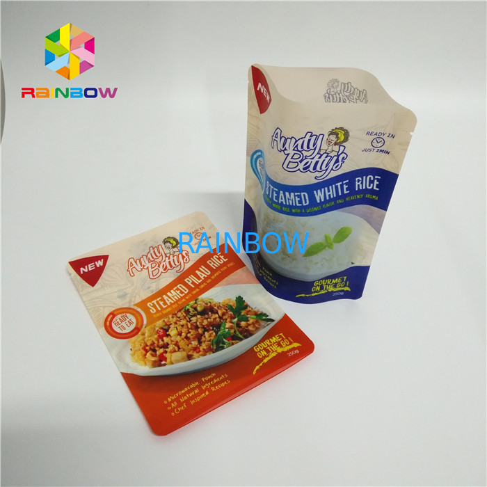 Food Grade Food Vacuum Seal Bags High Temperature Plastic Standing Retort Pouch