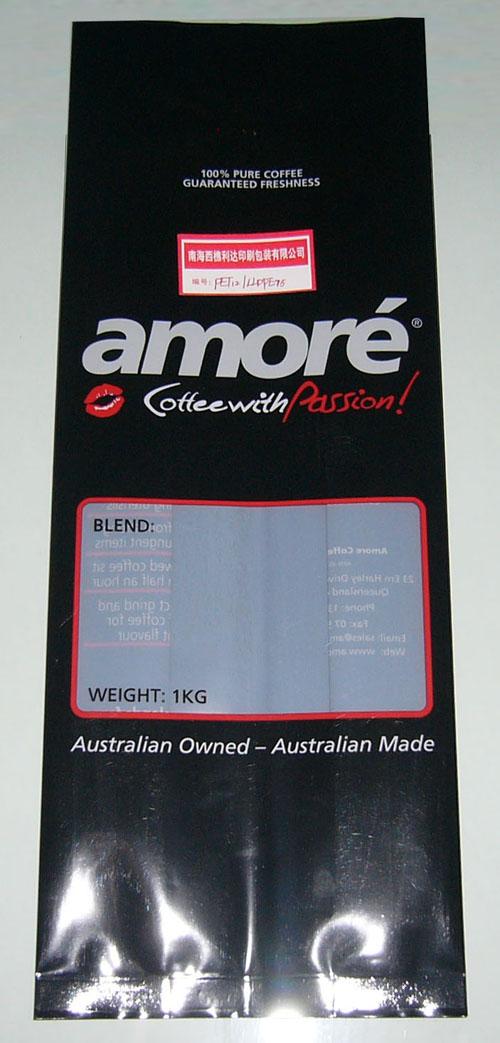 Silvery Vacuum Seal Tea Bags Packaging Matte Finish Stand Up With