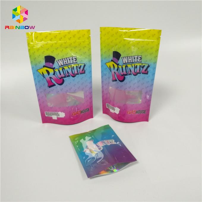 Custom Printed CBD Candy Runtz Bags Resealable k Packaging Smell Proof Mylar Pouch Bag