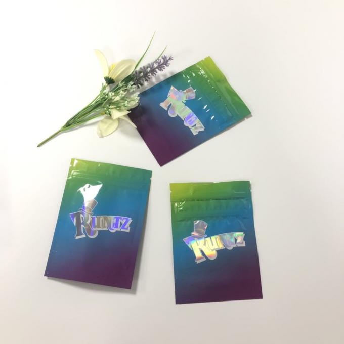 3.5 Grams Stand Up Herbal Incense Packaging Mylar k Weed Smell Proof