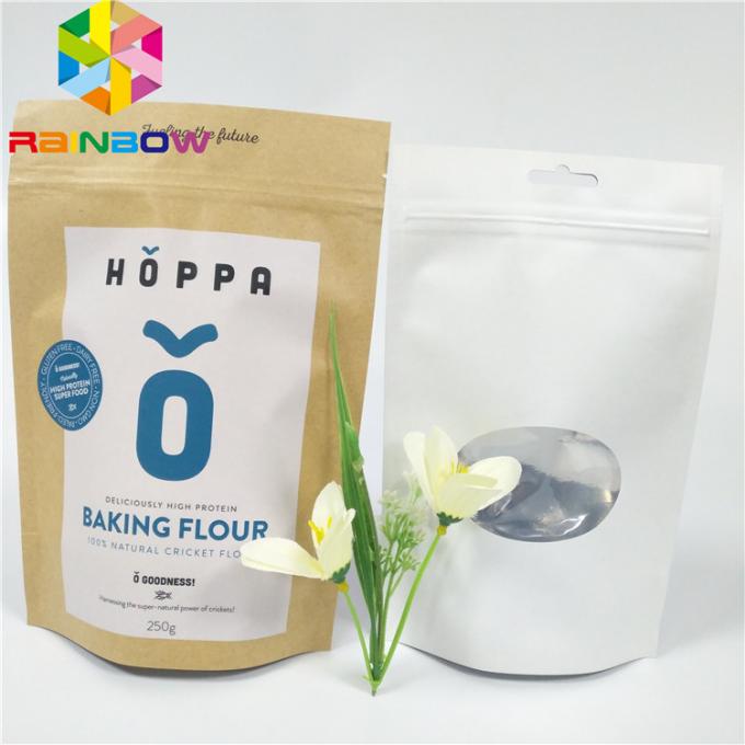 Brown Kraft Paper CMYK VMPET Stand Up Pouch