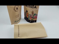 Individual Small  Snack Food Packaging Customized Brown Kraft Paper For Popcorn