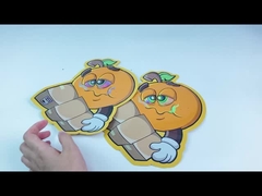 Holograph Custom Shaped Aluminum Soft Touch 3.5g food packaging Mylar Bags Die Cut Pouches