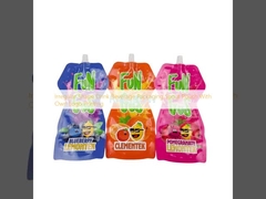 Irregular Shape Drink Beverage Packaging Spout Pouch With Own Logo Printing