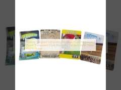  Custom Designed Self-Sealing Moisture-Proof Heat-Sealed Zipper Transparent Front Aluminum Foil Back Mylar Plastic Bag for Sugar