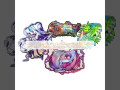  Die Cut 3.5g Plastic Bag Glossy Zipper Mylar For Gummy Herb Candy Packaging Smell Proof Glossy Surface