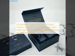 Wholesale Custom Luxury Cosmetic Folders Magnetic Gift EVA Foam Insert Matt Lamination Biodegradable Material for Perfume Craft