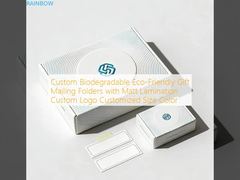 Custom Biodegradable Eco-Friendly Gift Mailing Folders with Matt Lamination Custom Logo Customized Size Color