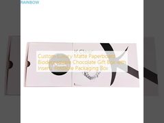 Custom Luxury Matte Paperboard Biodegradable Chocolate Gift Box with Inserts Foldable Packaging Box