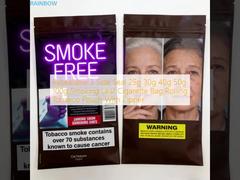  Resealable 3 Side Seal 25g 30g 40g 50g 100g Smoking Leaf Cigarette Bag  Rolling Tobacco Pouch With Zipper