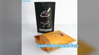 Custom Coffee Bags Ziplock Stand Up Pouch 250g 500g 1kg
