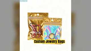 Jewelry Bags Custom Recyclable Anti-Oxidation Zipper Lock