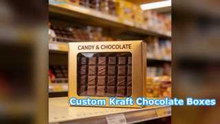 Custom Kraft Chocolate Boxes With Window